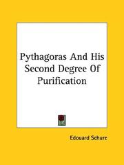 Cover of: Pythagoras and His Second Degree of Purification
