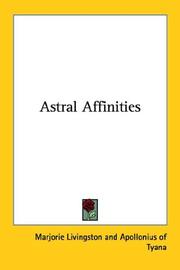 Cover of: Astral Affinities by Marjorie Livingston, Apollonius of Tyana