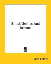 Cover of: British Goblins and Demons by Lewis Spence