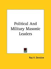 Cover of: Political and Military Masonic Leaders