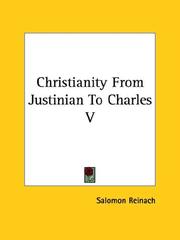 Cover of: Christianity From Justinian To Charles V