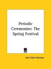 Cover of: Periodic Ceremonies by Jane Ellen Harrison