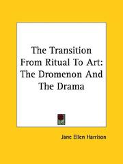 Cover of: The Transition from Ritual to Art by Jane Ellen Harrison