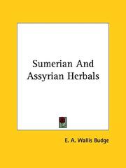 Cover of: Sumerian and Assyrian Herbals