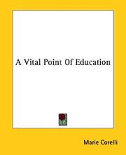 Cover of: A Vital Point of Education