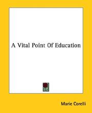 Cover of: A Vital Point of Education by Marie Corelli