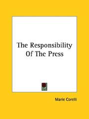 Cover of: The Responsibility of the Press