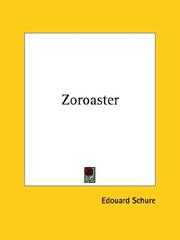 Cover of: Zoroaster by Edouard Schure