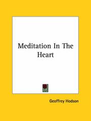 Cover of: Meditation in the Heart by Geoffrey Hodson