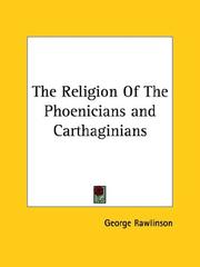 Cover of: The Religion of the Phoenicians and Carthaginians