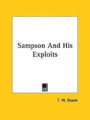 Cover of: Sampson and His Exploits | T. W. Doane
