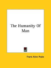 Cover of: The Humanity of Man
