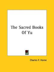 Cover of: The Sacred Books of Yu