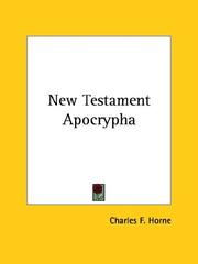 Cover of: New Testament Apocrypha