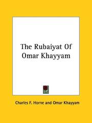 Cover of: The Rubaiyat of Omar Khayyam by Omar Khayyam