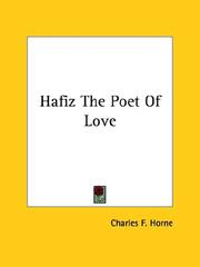 Cover of: Hafiz the Poet of Love