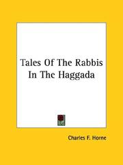 Cover of: Tales of the Rabbis in the Haggada