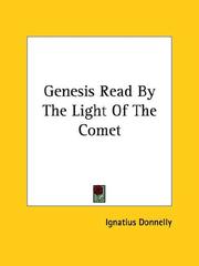 Cover of: Genesis Read by the Light of the Comet