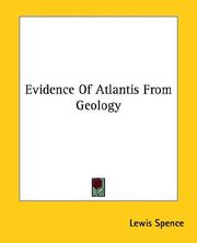 Cover of: Evidence of Atlantis from Geology by Lewis Spence