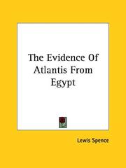 Cover of: The Evidence of Atlantis from Egypt