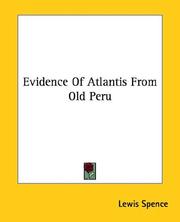 Cover of: Evidence of Atlantis from Old Peru