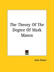 Cover of: The Theory Of The Degree Of Mark Mason