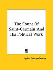 Cover of: The Count of Saint-germain and His Political Work