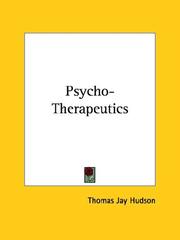 Cover of: Psycho-therapeutics | Thomson Jay Hudson