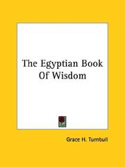 Cover of: The Egyptian Book of Wisdom