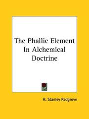 Cover of: The Phallic Element in Alchemical Doctrine