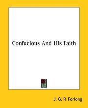 Cover of: Confucious and His Faith