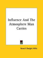 Cover of: Influence and the Atmosphere Man Carries