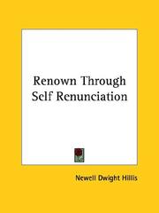 Cover of: Renown Through Self Renunciation