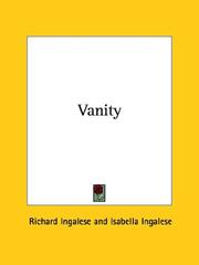 Cover of: Vanity by Richard Ingalese, Isabella Ingalese