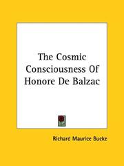 Cover of: The Cosmic Consciousness of Honore De Balzac