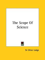 Cover of: The Scope of Science