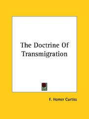 Cover of: The Doctrine of Transmigration