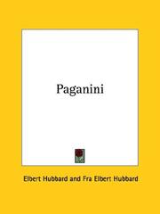 Cover of: Paganini by Elbert Hubbard