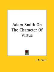 Cover of: Adam Smith on the Character of Virtue