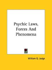 Cover of: Psychic Laws, Forces and Phenomena