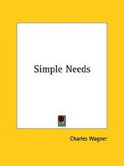 Cover of: Simple Needs