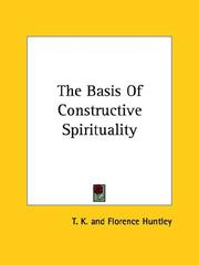 Cover of: The Basis of Constructive Spirituality