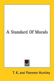 Cover of: A Standard of Morals