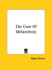 Cover of: The Cure of Melancholy