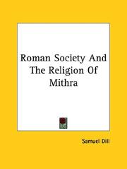 Cover of: Roman Society And The Religion Of Mithra