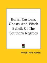 Cover of: Burial Customs, Ghosts and Witch Beliefs of the Southern Negroes