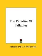 Cover of: The Paradise of Palladius