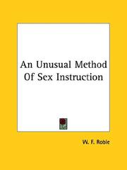 Cover of: An Unusual Method Of Sex Instruction