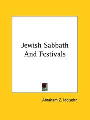 Cover of: Jewish Sabbath and Festivals