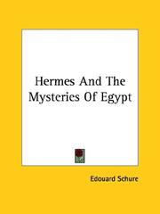 Cover of: Hermes and the Mysteries of Egypt